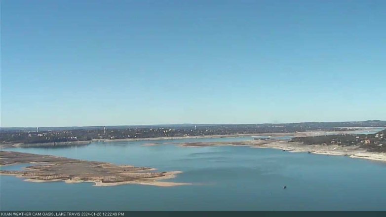 Lake Travis webcam, January 28, 2024 12:25 PM CT