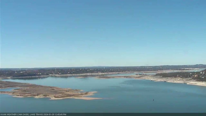Lake Travis webcam, January 28, 2024 12:45 PM CT