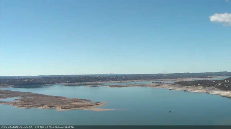 Lake Travis webcam, January 28, 2024 2:00 PM CT