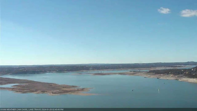 Lake Travis webcam, January 28, 2024 2:45 PM CT