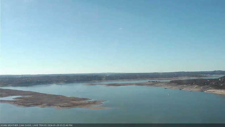 Lake Travis webcam, January 28, 2024 3:25 PM CT