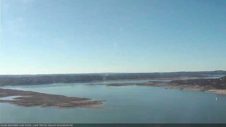 Lake Travis webcam, January 28, 2024 3:45 PM CT