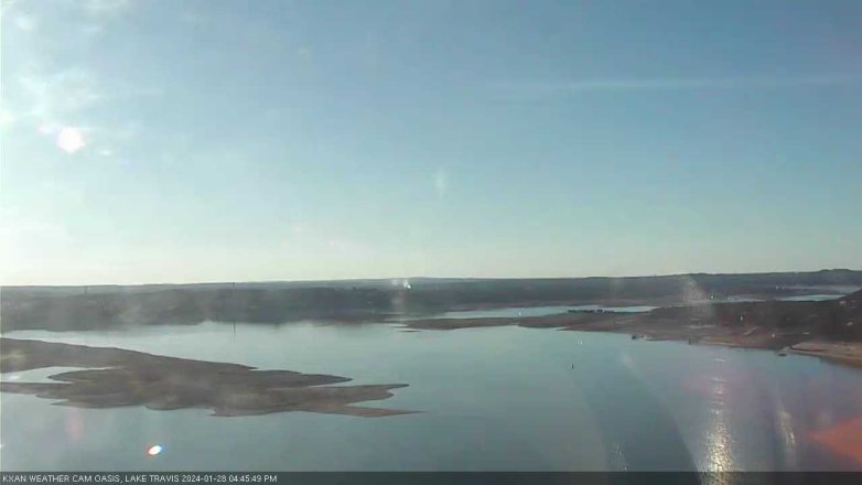 Lake Travis webcam, January 28, 2024 4:45 PM CT