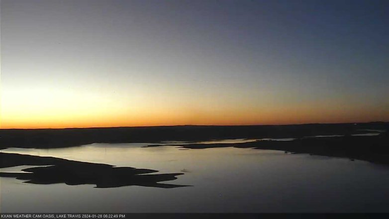 Lake Travis webcam, January 28, 2024 6:25 PM CT
