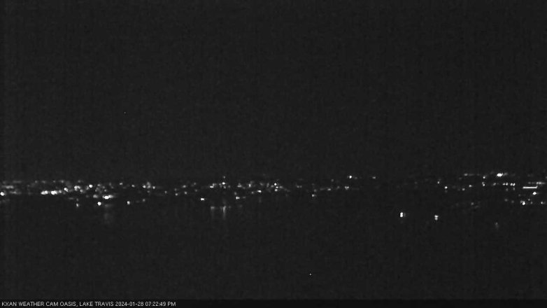 Lake Travis webcam, January 28, 2024 7:25 PM CT