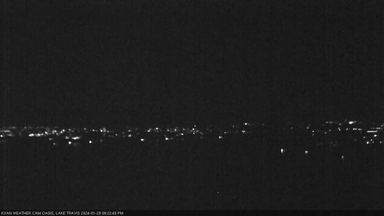 Lake Travis webcam, January 28, 2024 8:25 PM CT