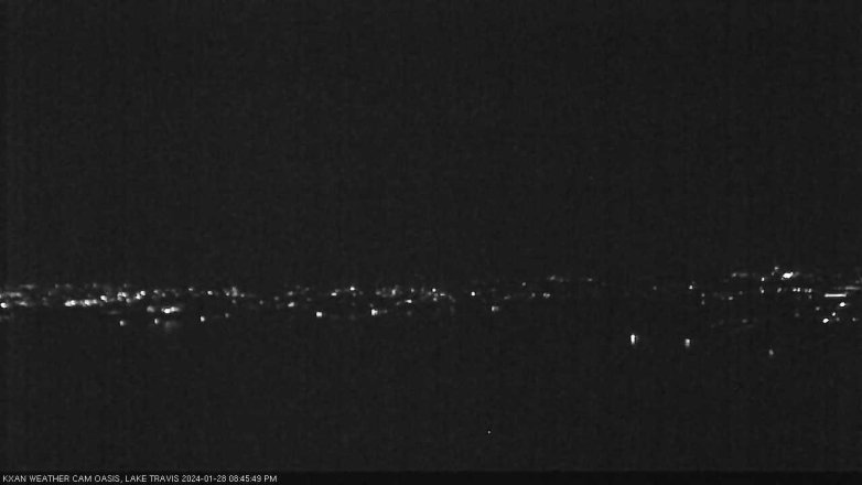 Lake Travis webcam, January 28, 2024 8:45 PM CT