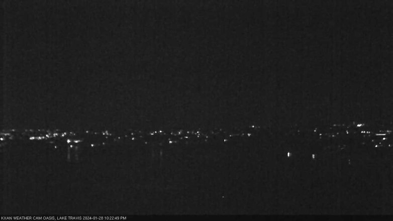 Lake Travis webcam, January 28, 2024 10:25 PM CT