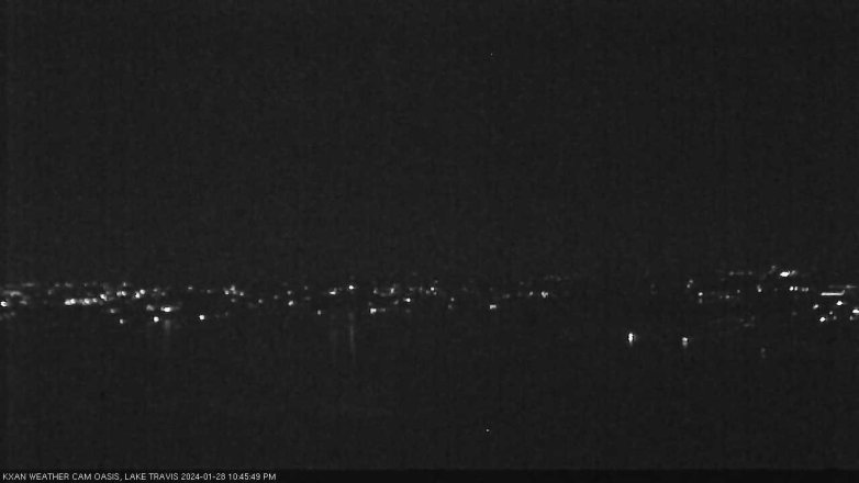 Lake Travis webcam, January 28, 2024 10:45 PM CT