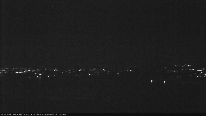Lake Travis webcam, January 28, 2024 11:25 PM CT