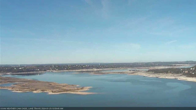 Lake Travis webcam, January 29, 2024 11:00 AM CT