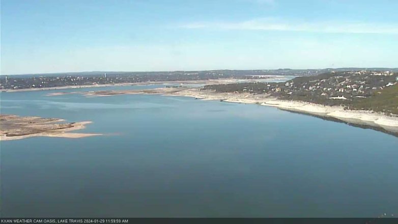 Lake Travis webcam, January 29, 2024 12:00 PM CT
