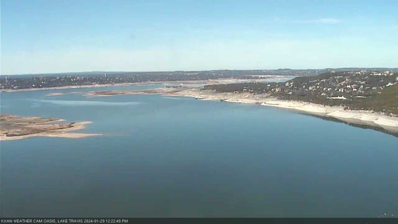 Lake Travis webcam, January 29, 2024 12:25 PM CT