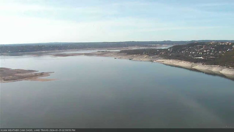 Lake Travis webcam, January 29, 2024 3:00 PM CT