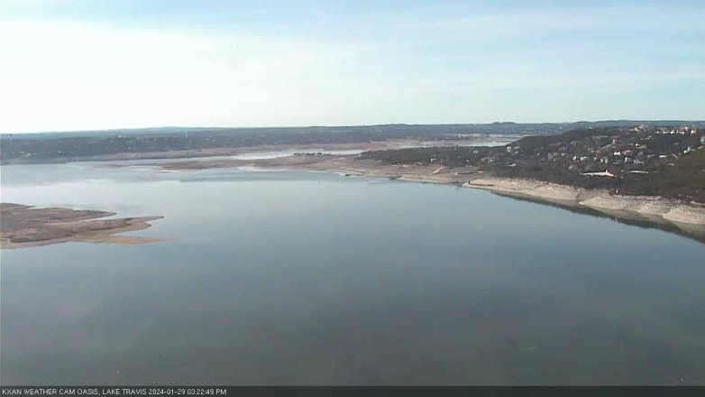Lake Travis webcam, January 29, 2024 3:25 PM CT