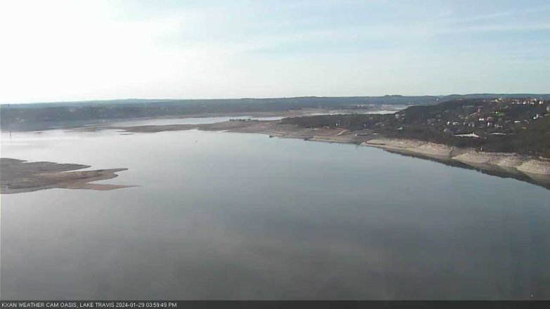 Lake Travis webcam, January 29, 2024 4:00 PM CT
