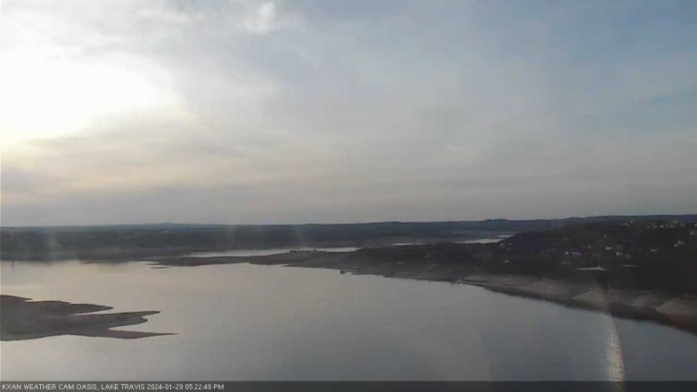 Lake Travis webcam, January 29, 2024 5:25 PM CT