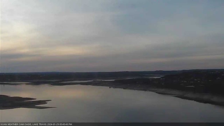 Lake Travis webcam, January 29, 2024 5:45 PM CT