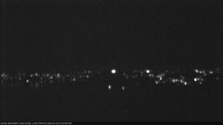 Lake Travis webcam, January 29, 2024 7:25 PM CT