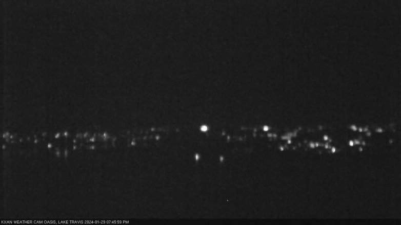 Lake Travis webcam, January 29, 2024 7:45 PM CT