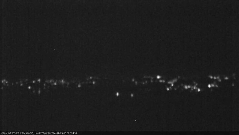 Lake Travis webcam, January 29, 2024 8:25 PM CT