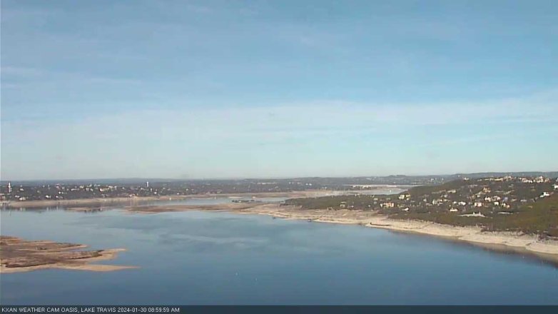 Lake Travis webcam, January 30, 2024 9:00 AM CT