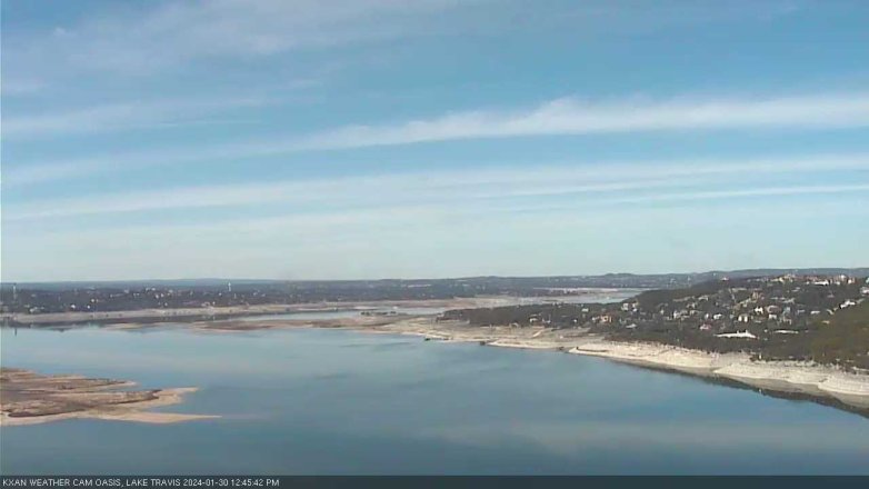 Lake Travis webcam, January 30, 2024 12:45 PM CT