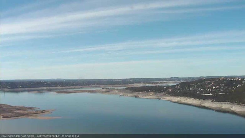 Lake Travis webcam, January 30, 2024 2:00 PM CT