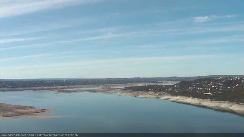 Lake Travis webcam, January 30, 2024 2:25 PM CT