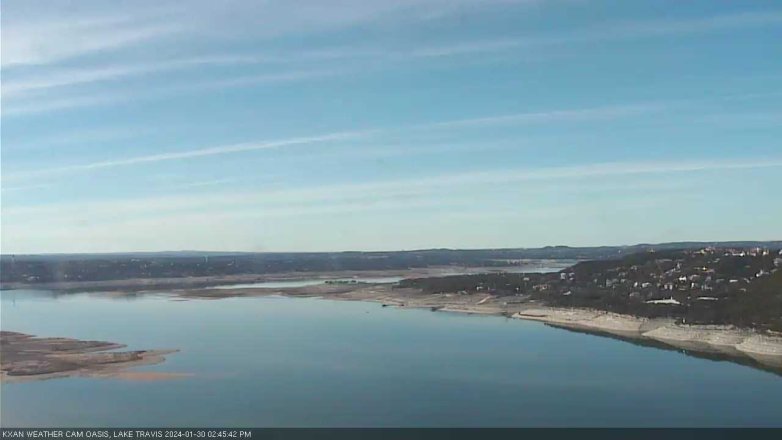 Lake Travis webcam, January 30, 2024 2:45 PM CT