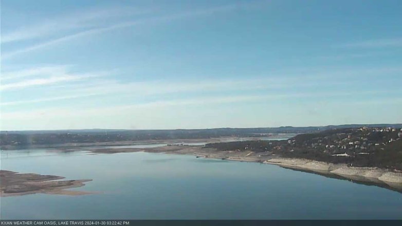 Lake Travis webcam, January 30, 2024 3:25 PM CT