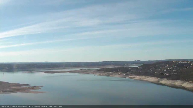 Lake Travis webcam, January 30, 2024 3:45 PM CT