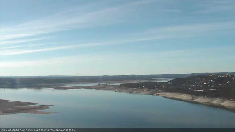 Lake Travis webcam, January 30, 2024 4:00 PM CT