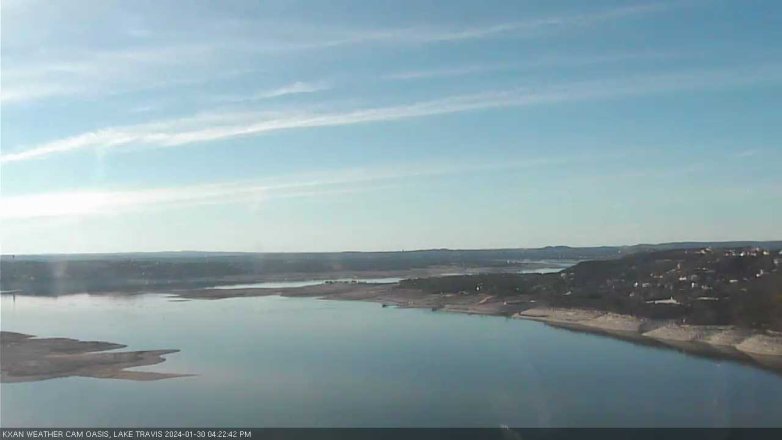 Lake Travis webcam, January 30, 2024 4:25 PM CT
