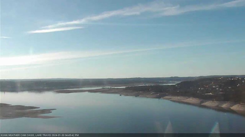 Lake Travis webcam, January 30, 2024 4:45 PM CT