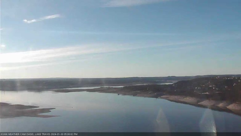 Lake Travis webcam, January 30, 2024 5:00 PM CT