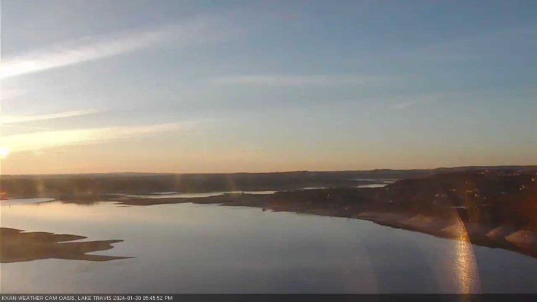 Lake Travis webcam, January 30, 2024 5:45 PM CT