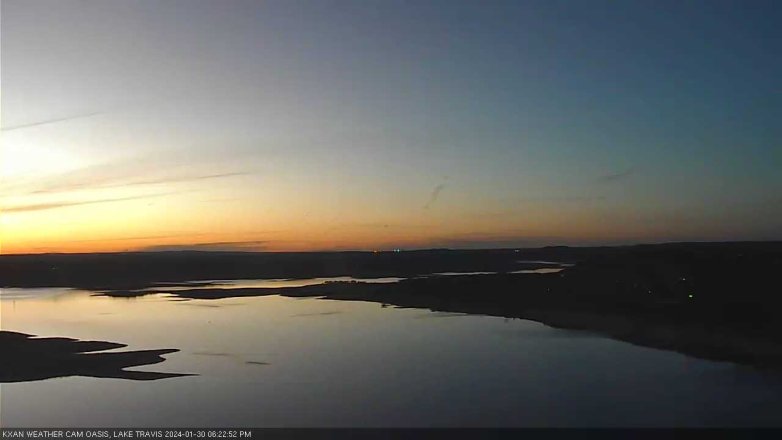 Lake Travis webcam, January 30, 2024 6:25 PM CT