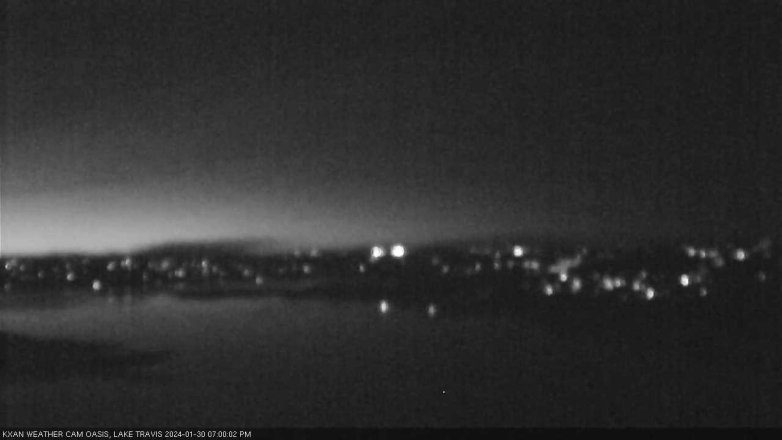 Lake Travis webcam, January 30, 2024 7:00 PM CT