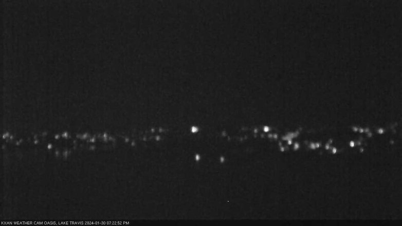 Lake Travis webcam, January 30, 2024 7:25 PM CT