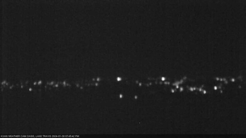 Lake Travis webcam, January 30, 2024 7:45 PM CT