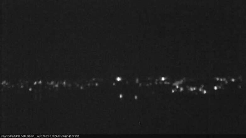 Lake Travis webcam, January 30, 2024 8:45 PM CT