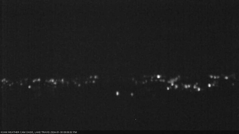 Lake Travis webcam, January 30, 2024 9:00 PM CT