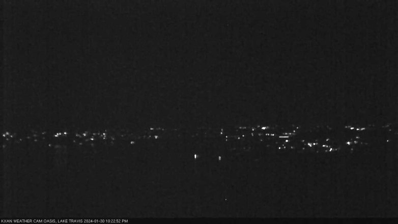 Lake Travis webcam, January 30, 2024 10:25 PM CT