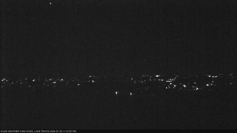 Lake Travis webcam, January 30, 2024 11:25 PM CT