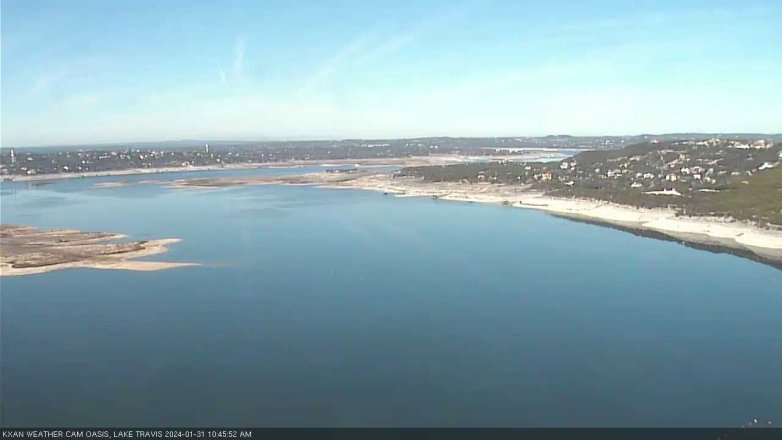 Lake Travis webcam, January 31, 2024 10:45 AM CT