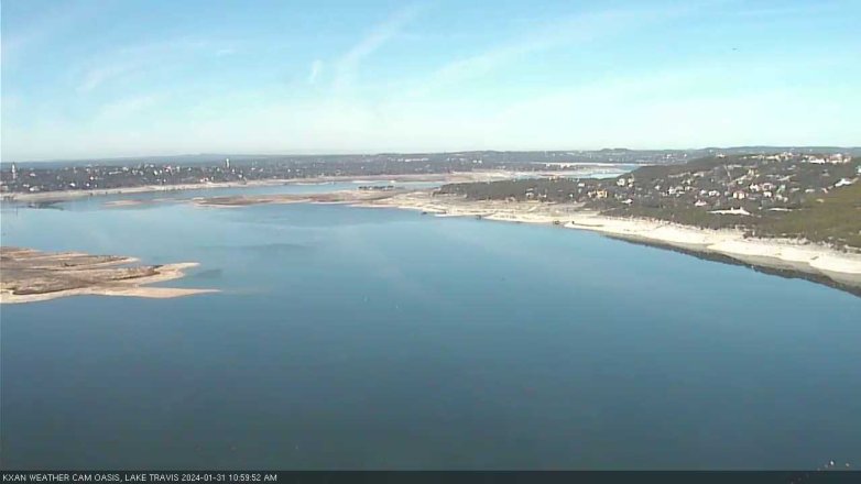 Lake Travis webcam, January 31, 2024 11:00 AM CT