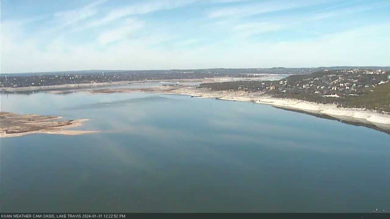 Lake Travis webcam, January 31, 2024 12:25 PM CT