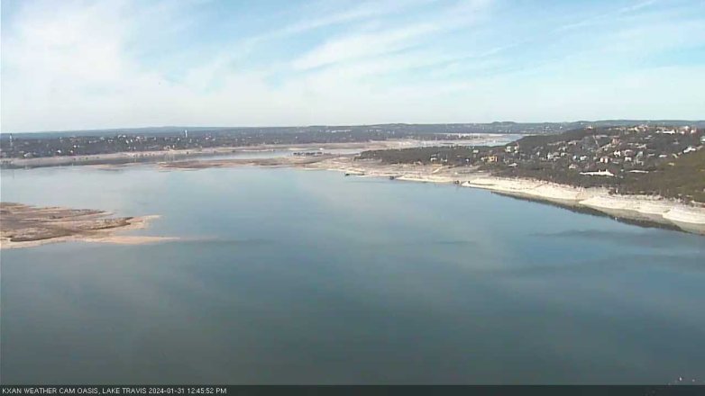 Lake Travis webcam, January 31, 2024 12:45 PM CT