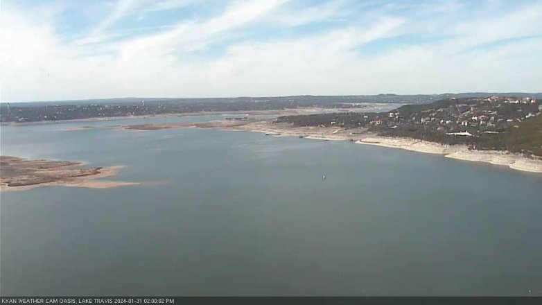 Lake Travis webcam, January 31, 2024 2:00 PM CT